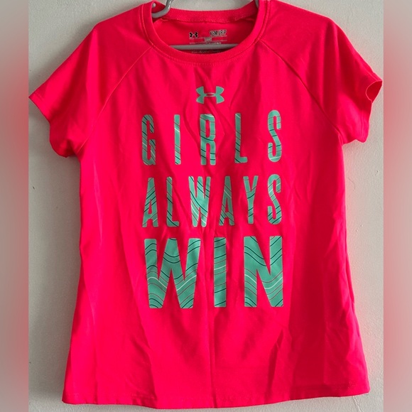 Under Armour Pink girl Top size small - Picture 1 of 3